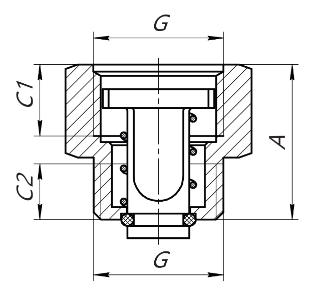 Клапан отсекающий муфтовый AQUALINK Дн15 Ру10 латунный, присоединение внутренняя/наружная резьба