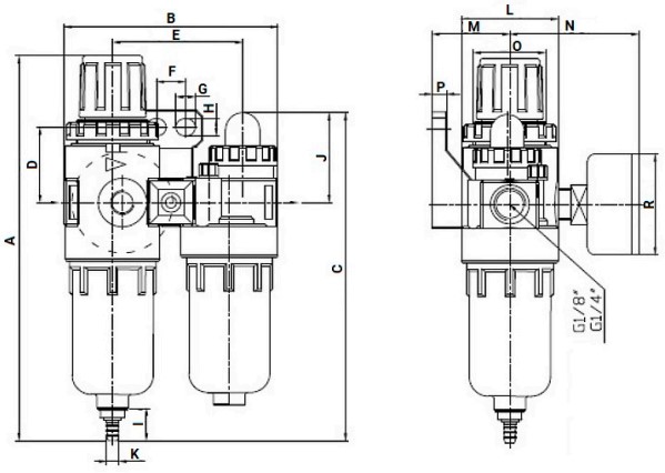 Затворы дисковые поворотные DN.ru AL-316L-EPDM Ду25-32 Ру16 межфланцевые, корпус - алюмин.сплав, диск - нержавеющая сталь, уплотнение - EPDM, с пневмоприводом DA, пневмораспределителем 4V320-08 220V, ручным дублером HDM, БКВ APL-210N и БПВ AFC2000