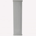Радиатор стальной трубчатый IRSAP Tesi 2 высота 2000 мм, 8 секций, теплоотдача 1414 Вт, присоединение G1/2″, нижнее подключение - термостат снизу T26, цвет - серый