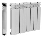 Радиатор алюминиевый THERMA Q2 500/80 8 секций, боковое подключение