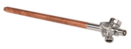Кран Arrowhead Euro 1/2″x3/4″ Ду15x20 Ру8 незамерзающий уличный, ключ с антисифоном, корпус - бессвинцовая латунь, уплотнение - EPDM, присоединение - резьбовое, длина - 450-1000 мм