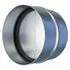 Соединитель ERA PRO СКц D315 круглый, стальной из оцинкованной стали с защитой от обратной тяги для соединения воздуховодов, серебристый