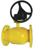Кран шаровый Broen Ballomax газовый КШГ 71.103.350 Ду350 Ру16 фланцевый с ISO-фланцем, Траб=-20(-40)/+80 с редуктором