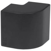 Угол внешний IEK Элекор КМН 16x16 90° для кабель-канала, корпус - пластик, комплект 4 шт, цвет - черный
